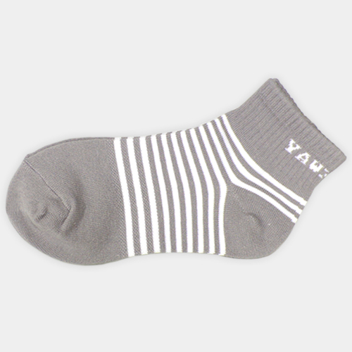 舒棉糖果條紋襪/童-質感灰  |童裝|舒適襪子系列|舒棉襪系列