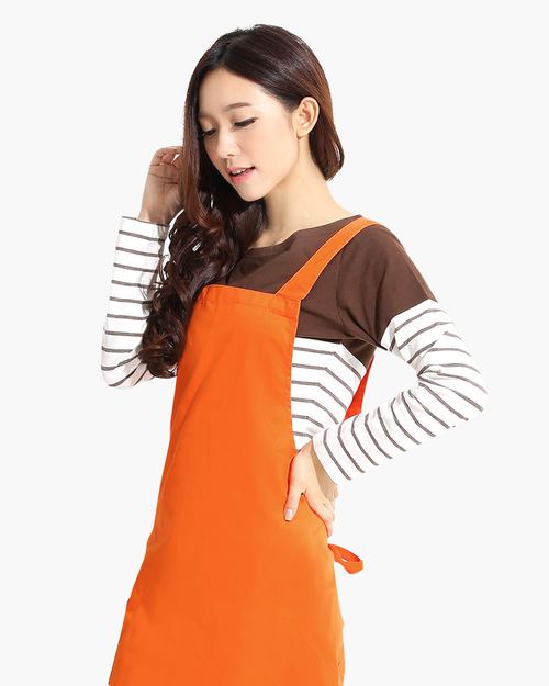 日式防潑水圍裙-橘色產品圖