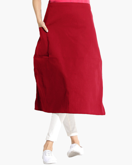 防潑水半截圍裙-紅色  |職業服飾|餐飲服系列|半截圍裙
