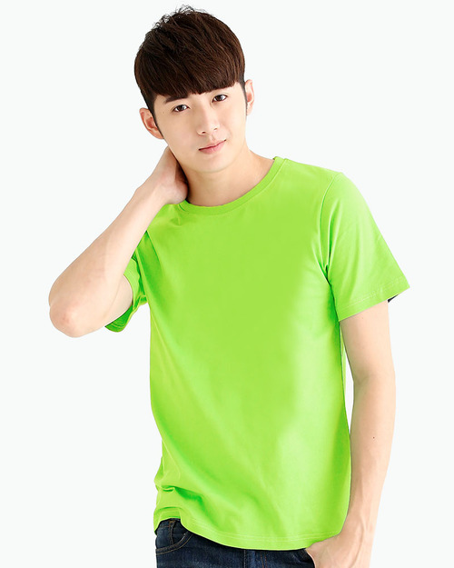 排汗圓領T短袖/單層超薄排汗衣/素面款/男-螢光綠  |男裝|夏日輕衫系列|排汗T單層超薄排汗衣